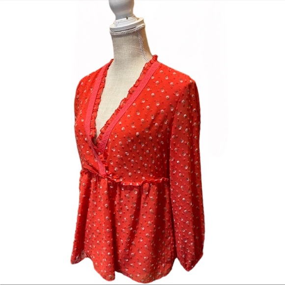 💙 5/$20 Matilda Jane Must Be Love Surplice Top Size S - Picture 2 of 14